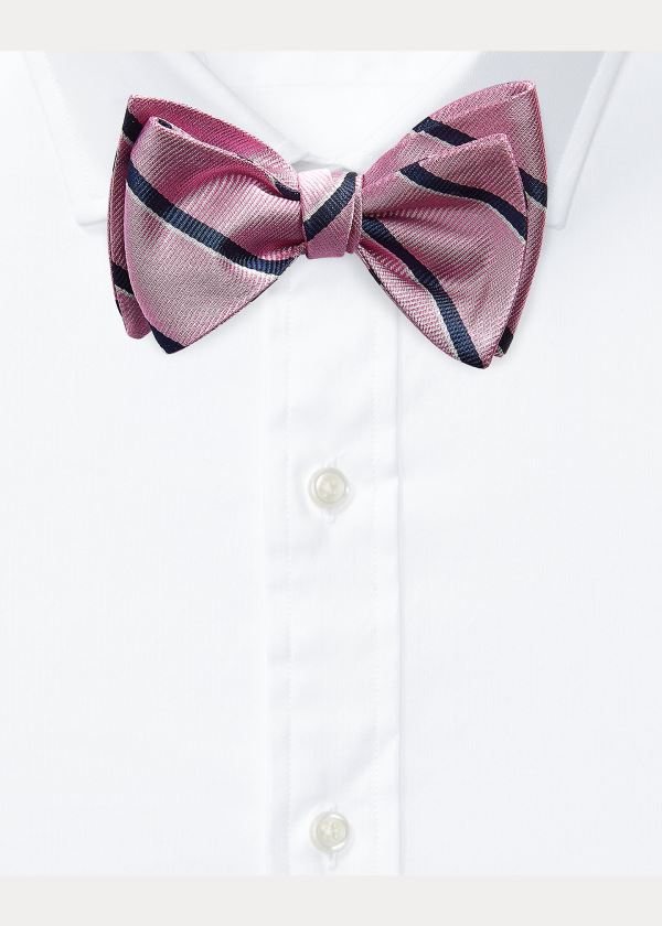 Laços Polo Ralph Lauren Striped Silk Bow Homem 86351-OKPJ